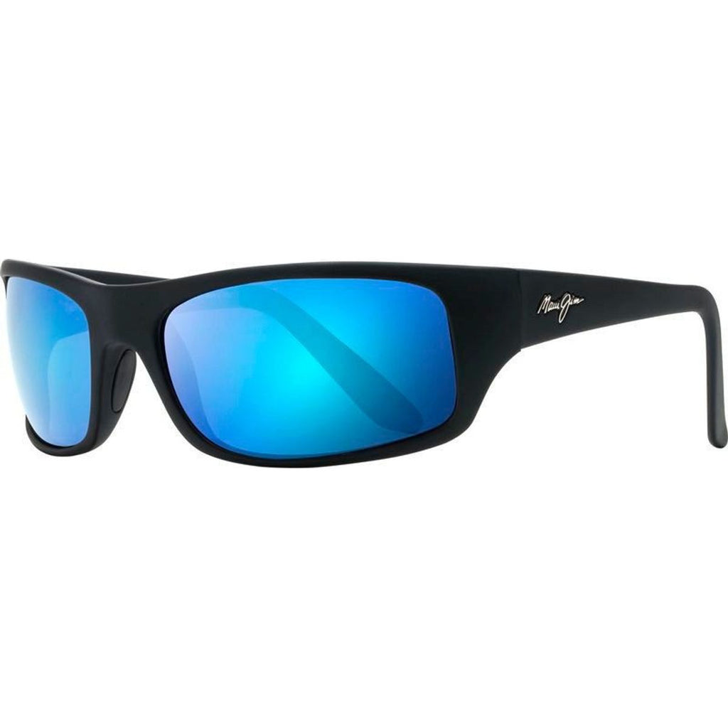 Peahi, Matte Black/Blue Hawaii Glass Polarised Lenses