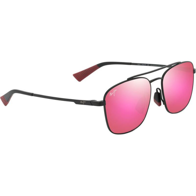 Piwai Alt Fit, Matte Black/Maui Sunrise Polarised Lenses