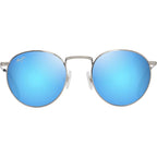 Pukaua, Shiny Silver/Blue Hawaii Polarised Lenses