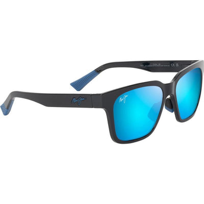 Punikai, Shiny Black/Blue Hawaii Polarised Lenses