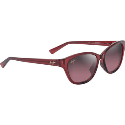 Punono, Shiny Transparent Burgundy/Maui Rose Polarised Glass Lenses