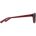 Punono, Shiny Transparent Burgundy/Maui Rose Polarised Glass Lenses