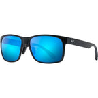 Red Sands, Matte Black/Blue Hawaii Polarised Lenses