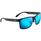 Red Sands, Matte Black/Blue Hawaii Polarised Lenses