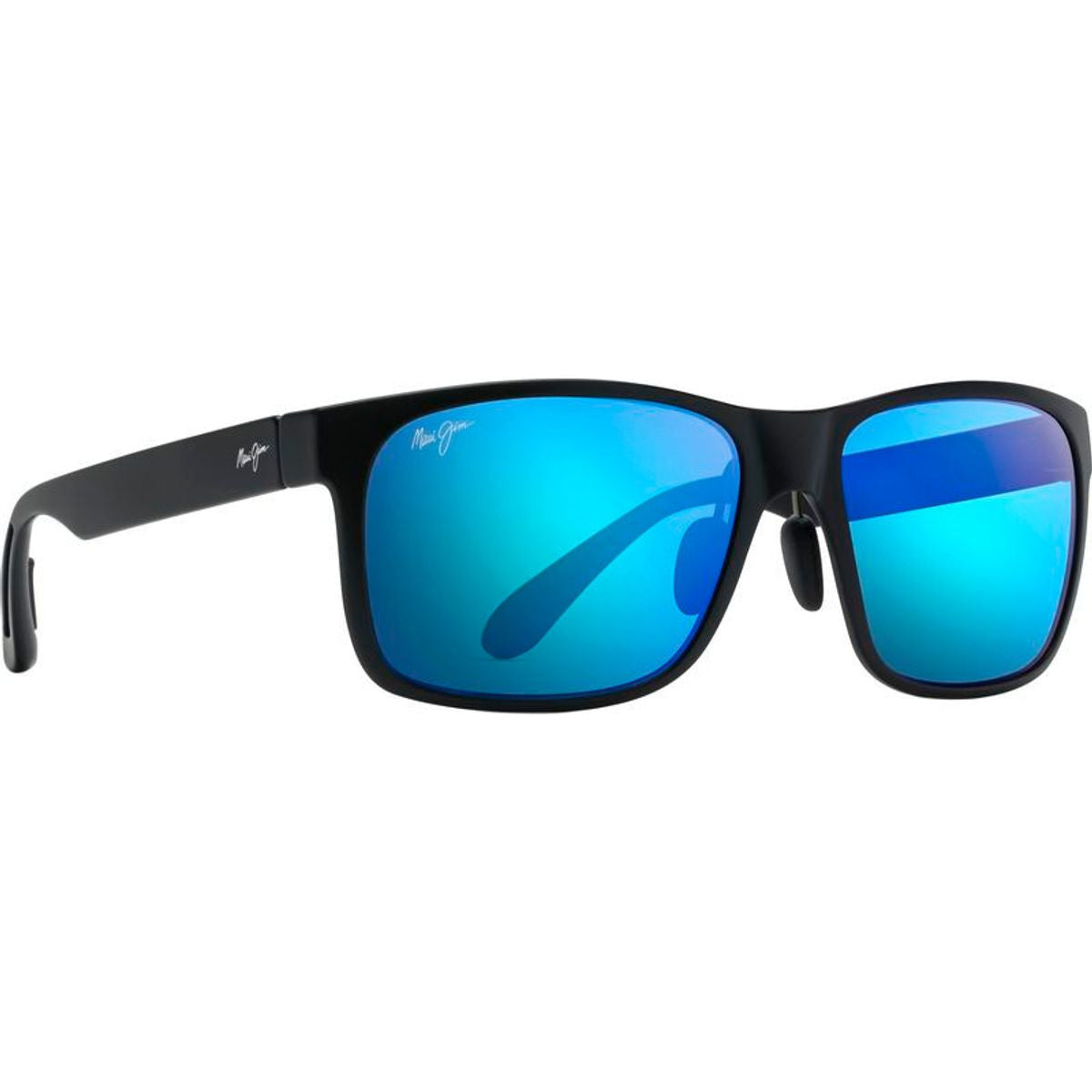 Red Sands, Matte Black/Blue Hawaii Polarised Lenses