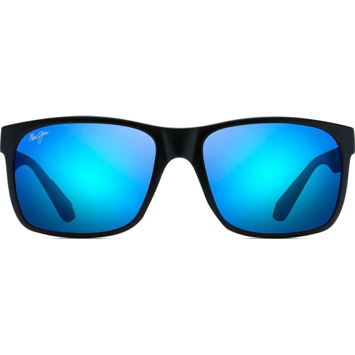 Red Sands, Matte Black/Blue Hawaii Polarised Lenses