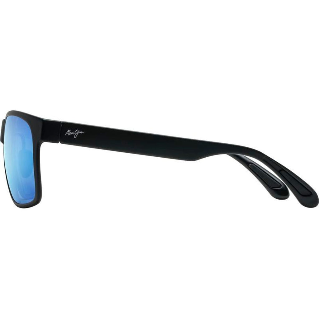 Red Sands, Matte Black/Blue Hawaii Polarised Lenses