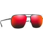 Shark's Cove, Matte Black/Hawaii Lava Polarised Lenses