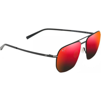 Shark's Cove, Matte Black/Hawaii Lava Polarised Lenses