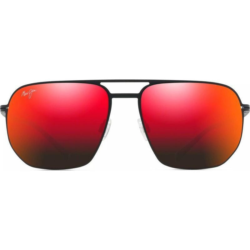 Shark's Cove, Matte Black/Hawaii Lava Polarised Lenses