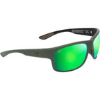 Southern Cross, Soft Matte Khaki/Maui Green Glass Polarised Lenses