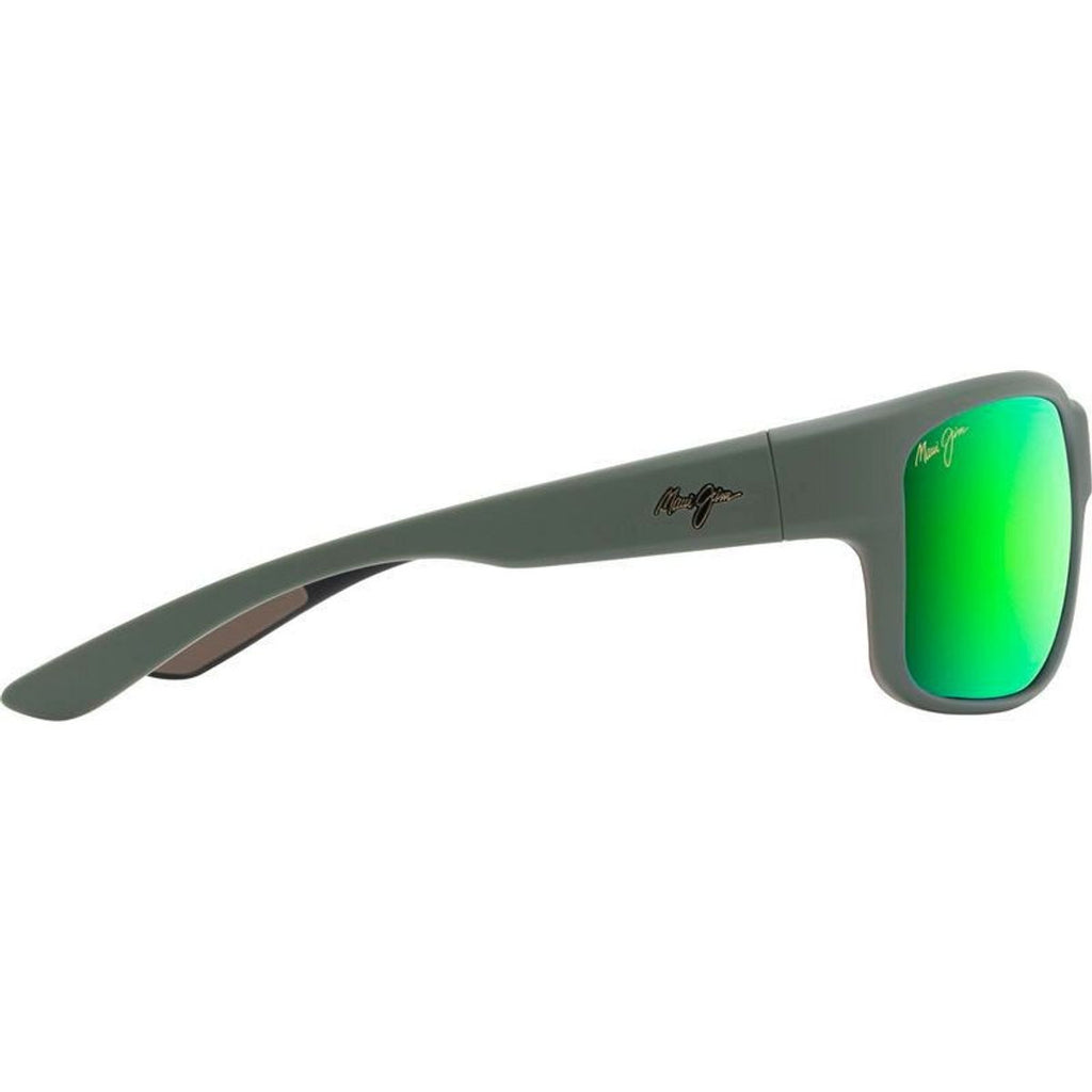 Southern Cross, Soft Matte Khaki/Maui Green Glass Polarised Lenses