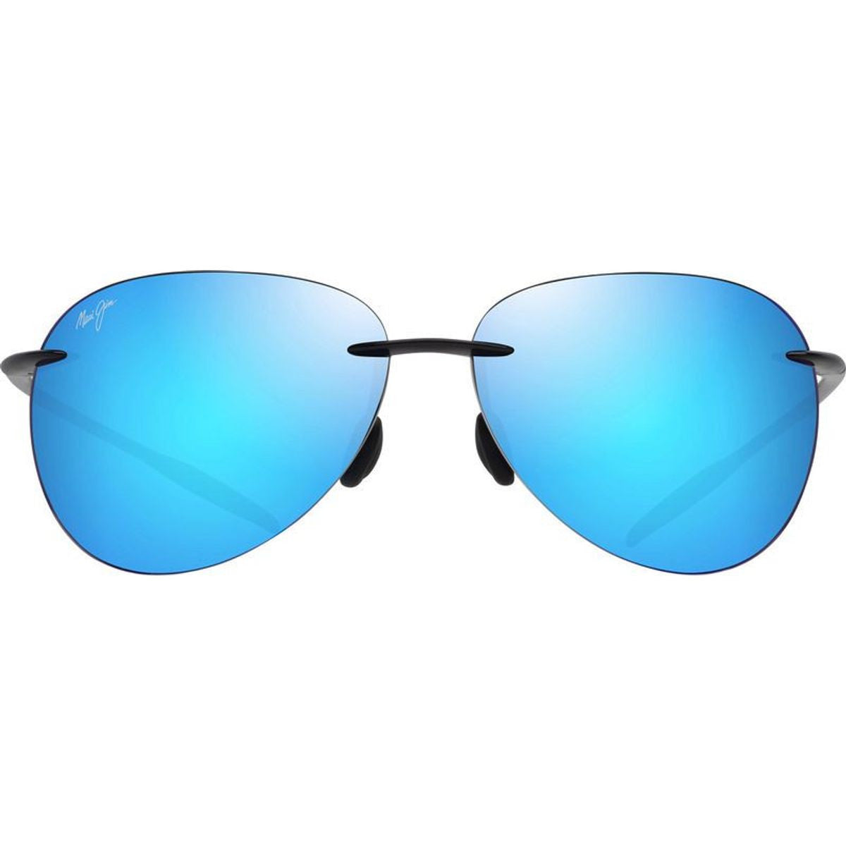 Sugar Beach, Shiny Black/Blue Hawaii Polarised Lenses