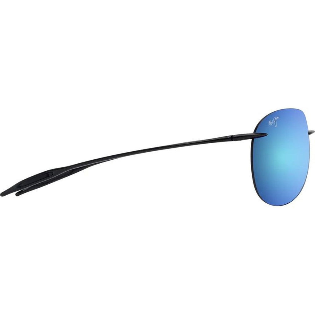 Sugar Beach, Shiny Black/Blue Hawaii Polarised Lenses