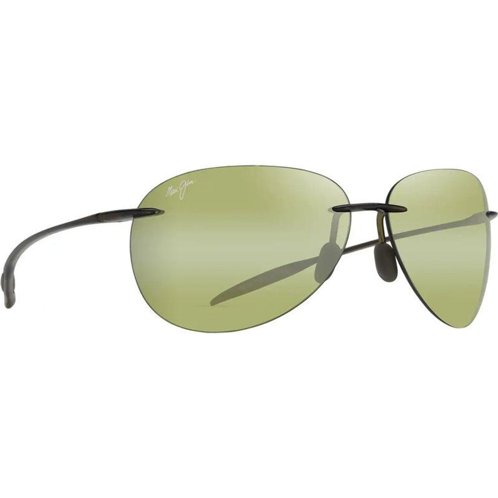 Sugar Beach, Shiny Transparent Khaki Green/Maui HT Polarised Lenses