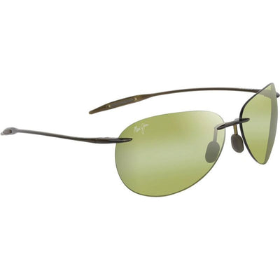 Sugar Beach, Shiny Transparent Khaki Green/Maui HT Polarised Lenses