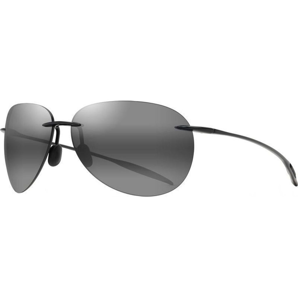 Sugar Beach, Gloss Black/Grey Polarised Lenses