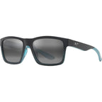 The Flats, Black and Teal Stripes/Neutral Grey Glass Polarised Lenses