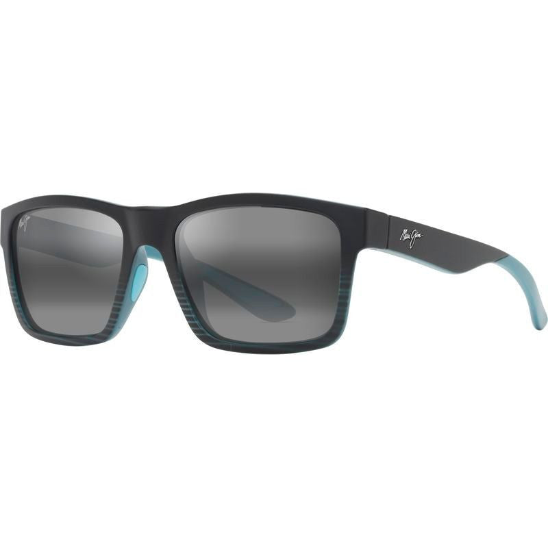 The Flats, Black and Teal Stripes/Neutral Grey Glass Polarised Lenses