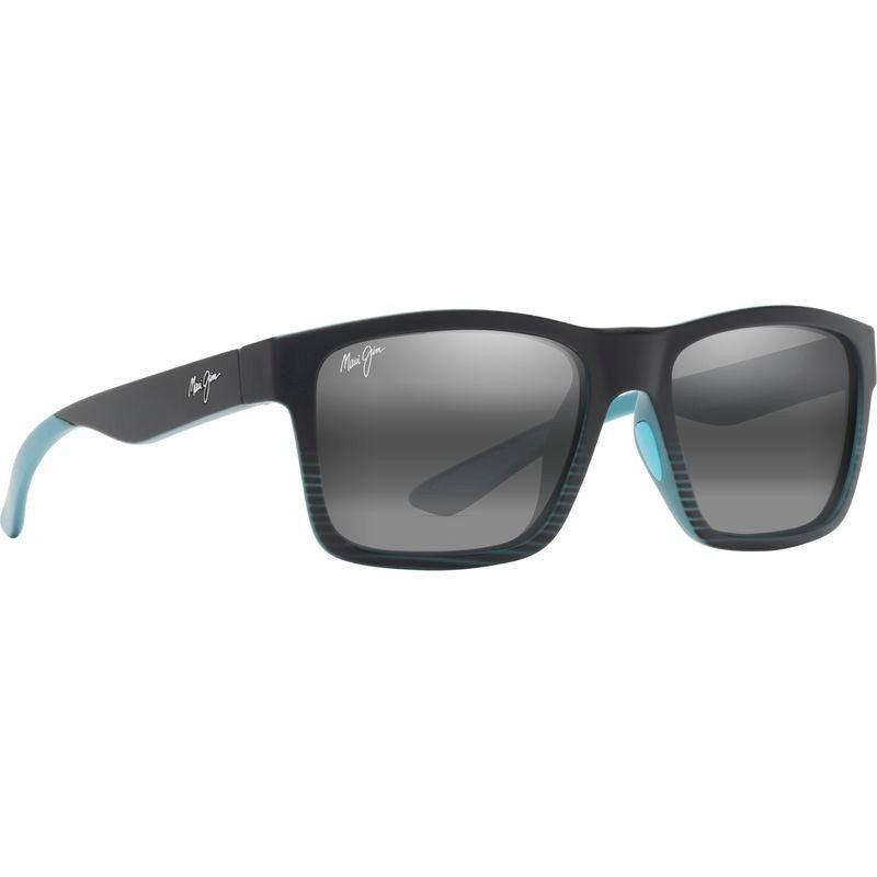 The Flats, Black and Teal Stripes/Neutral Grey Glass Polarised Lenses