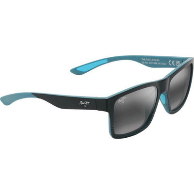 The Flats, Black and Teal Stripes/Neutral Grey Glass Polarised Lenses