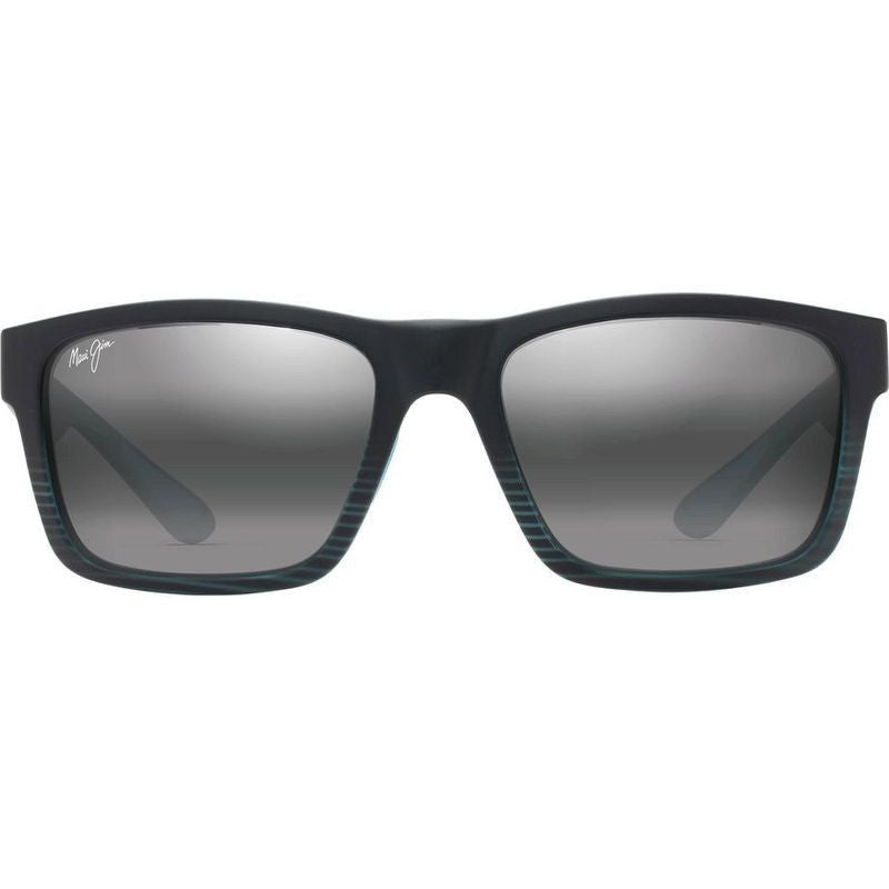 The Flats, Black and Teal Stripes/Neutral Grey Glass Polarised Lenses