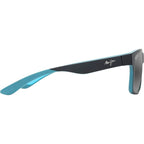 The Flats, Black and Teal Stripes/Neutral Grey Glass Polarised Lenses