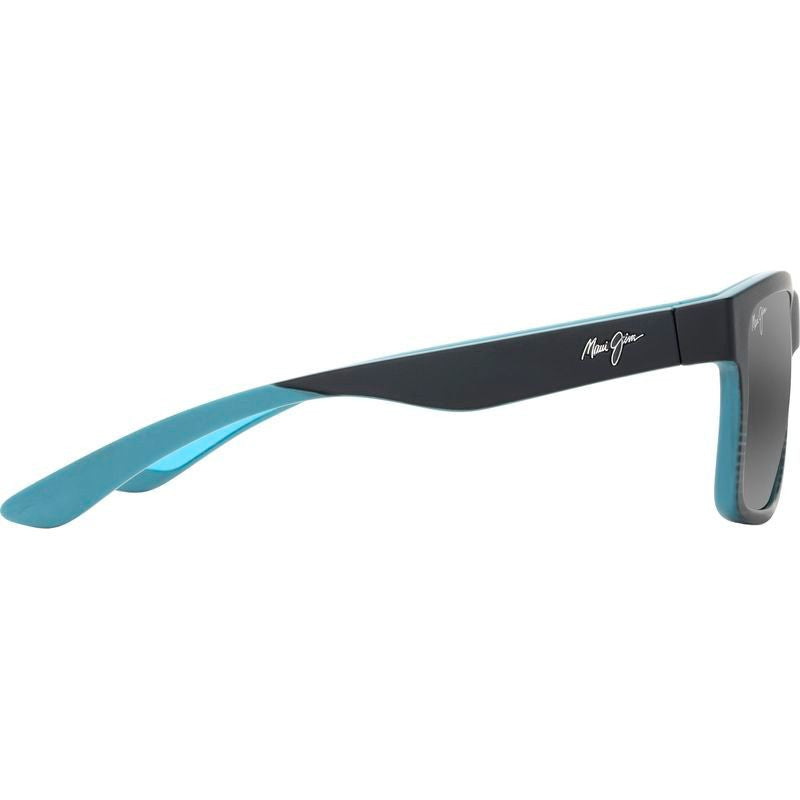 The Flats, Black and Teal Stripes/Neutral Grey Glass Polarised Lenses