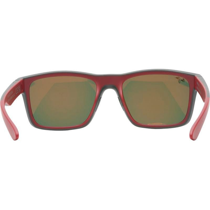 The Flats, Dark Grey and Brick Red/Hawaii Lava Glass Polarised Lenses