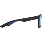 The Flats, Matte Black/Blue Hawaii Glass Polarised Lenses