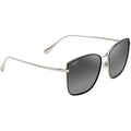 Tiger Lily, Gloss Black and Silver/Neutral Grey Polarised Lenses