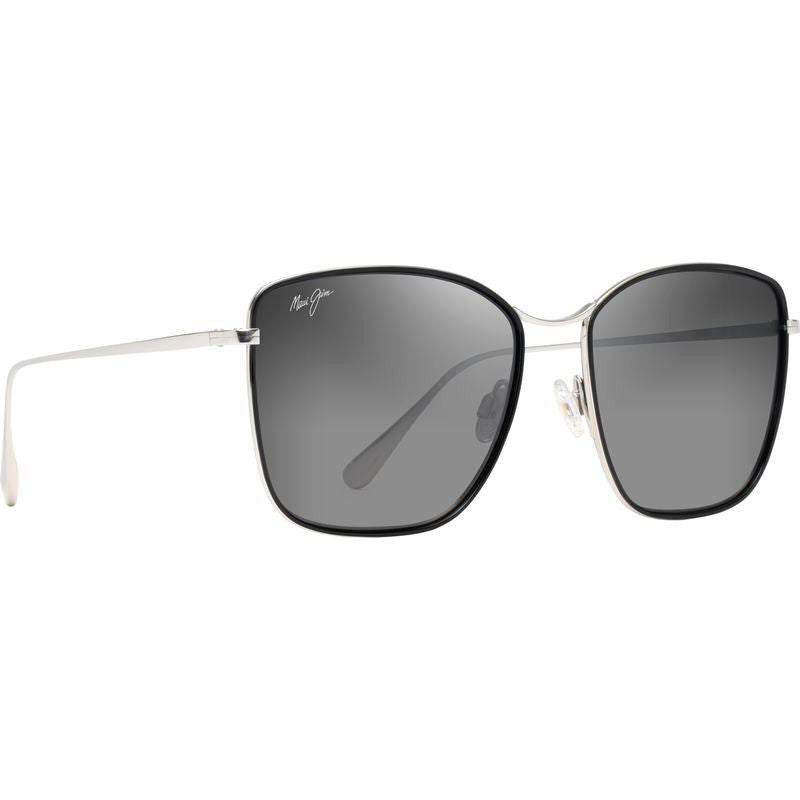 Tiger Lily, Gloss Black and Silver/Neutral Grey Polarised Lenses