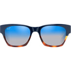 Valley Isle, Navy and Tortoise/Blue to Silver Gradient Mirror Glass Polarised Lenses