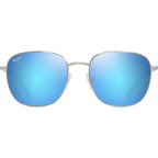 'Olali Alt Fit, Shiny Silver/Blue Hawaii Polarised Lenses