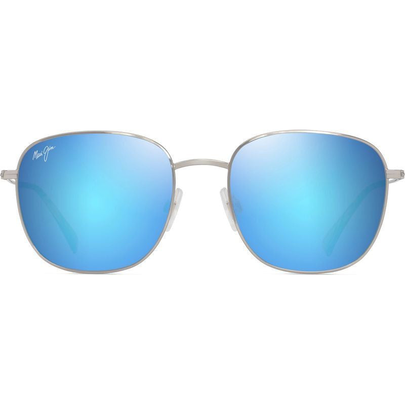 'Olali Alt Fit, Shiny Silver/Blue Hawaii Polarised Lenses