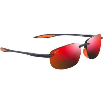 Ho'okipa Ultra Alt Fit, Matte Solid Dark Blue and Orange/Hawaii Lava Polarised Lenses
