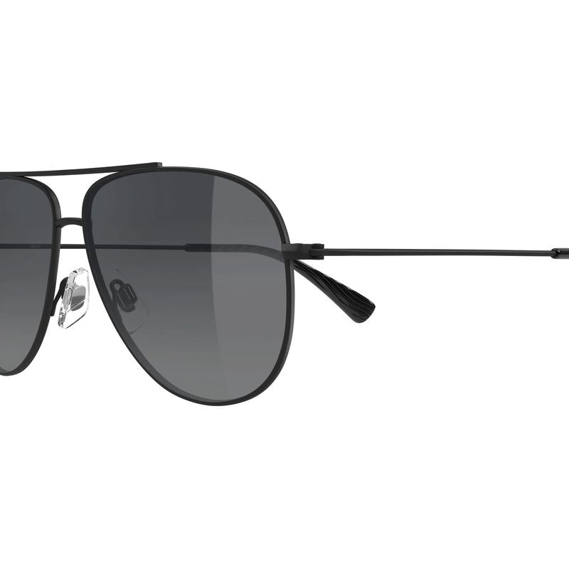 Maui Jim Hau'oli Matte Black Varnish Neutral Grey Gradient Polarised Side