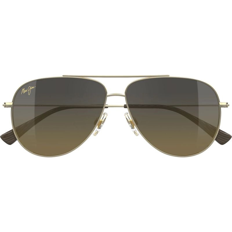 Maui Jim Hau'oli Shiny Light Gold HCL Bronze Gradient Polarised Front