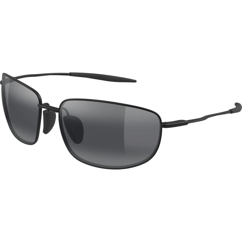 Maui Jim Ho'okipa Ultra M Matte Black Neutral Grey Polarised Angle