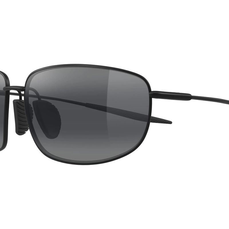 Maui Jim Ho'okipa Ultra M Matte Black Neutral Grey Polarised Side