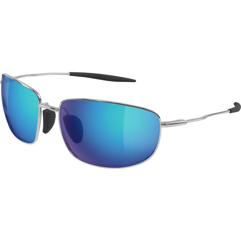 Maui Jim Ho'okipa Ultra M Shiny Silver Blue Hawaii Polarised Angle