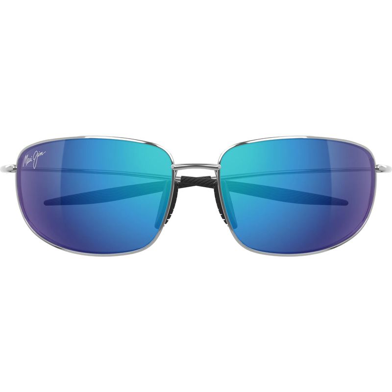 Maui Jim Ho'okipa Ultra M Shiny Silver Blue Hawaii Polarised Front