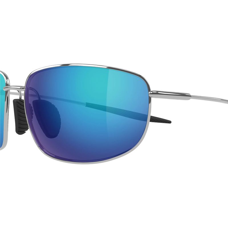 Maui Jim Ho'okipa Ultra M Shiny Silver Blue Hawaii Polarised Side