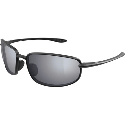 Maui Jim Ho'okipa Ultra R Lite Matte Metallic Black Hawaii Seashine Polarised Angle