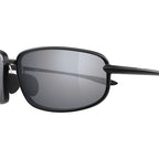 Maui Jim Ho'okipa Ultra R Lite Matte Metallic Black Hawaii Seashine Polarised Side