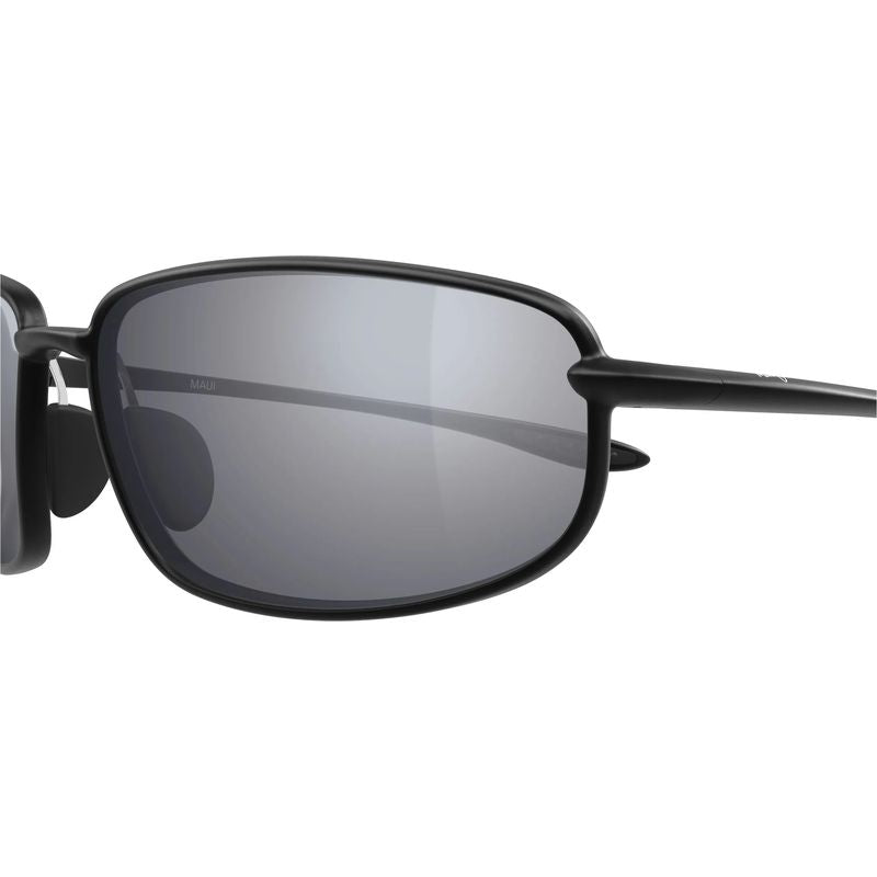 Maui Jim Ho'okipa Ultra R Lite Matte Metallic Black Hawaii Seashine Polarised Side