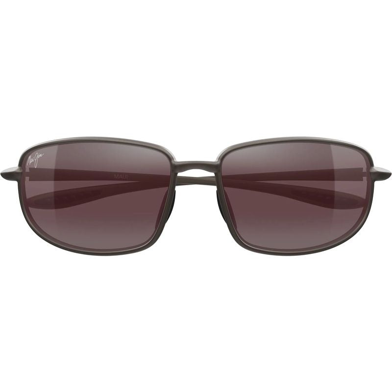 Maui Jim Ho'okipa Ultra R Lite Matte Metallic Stone Brown Maui Rose Polarised Front