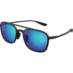 Maui Jim Keokea Matte Black Blue Hawaii Polarised Angle