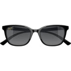 Maui Jim Kukaulani Shiny Black Neutral Grey Polarised Glass Front