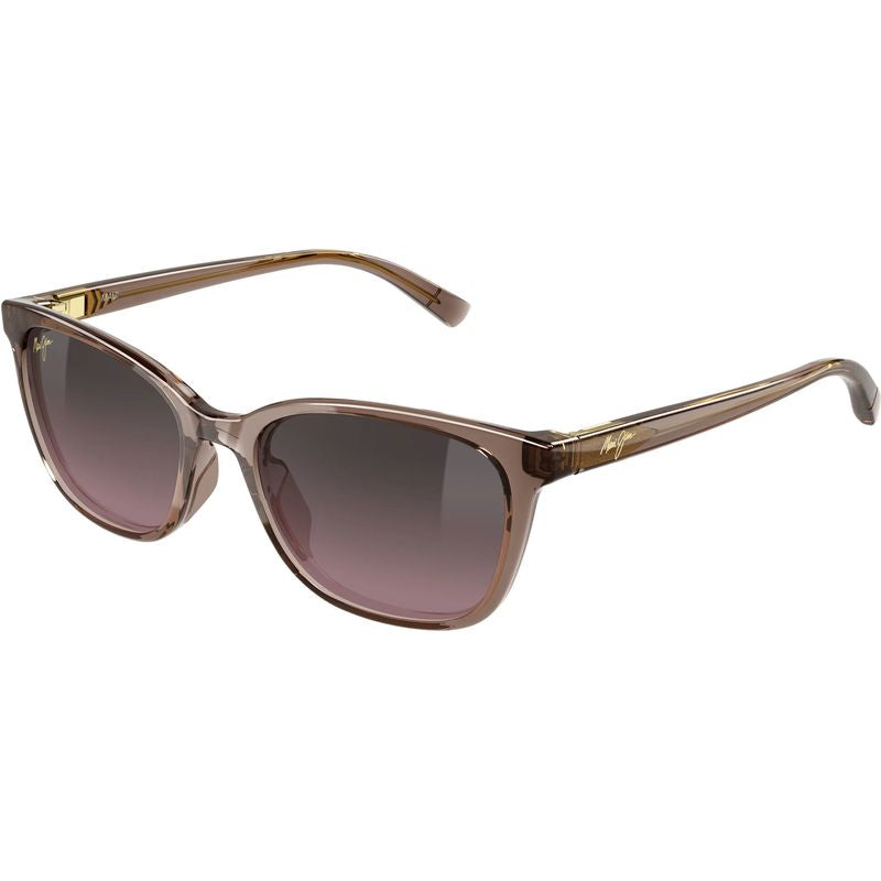 Maui Jim Kukaulani Transparent Light Pinkish Brown Maui Rose Polarised Angle